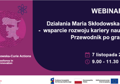 Webinar – przewodnik po grantach MSCA