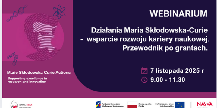 Webinar – przewodnik po grantach MSCA